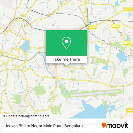Jeevan Bhiam Nagar Main Road map