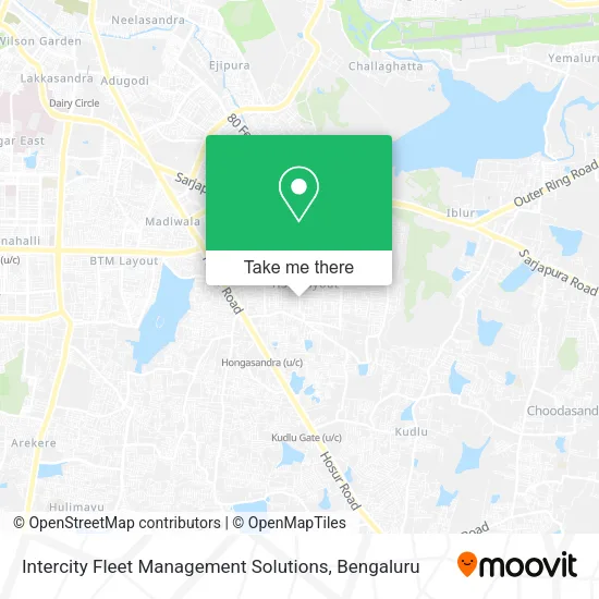Intercity Fleet Management Solutions map