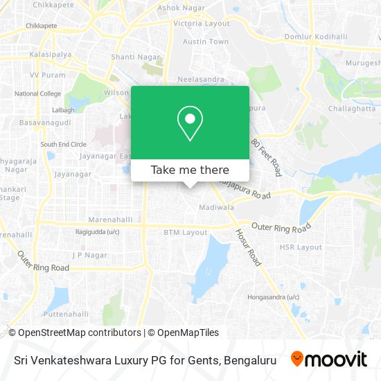 Sri Venkateshwara Luxury PG for Gents map