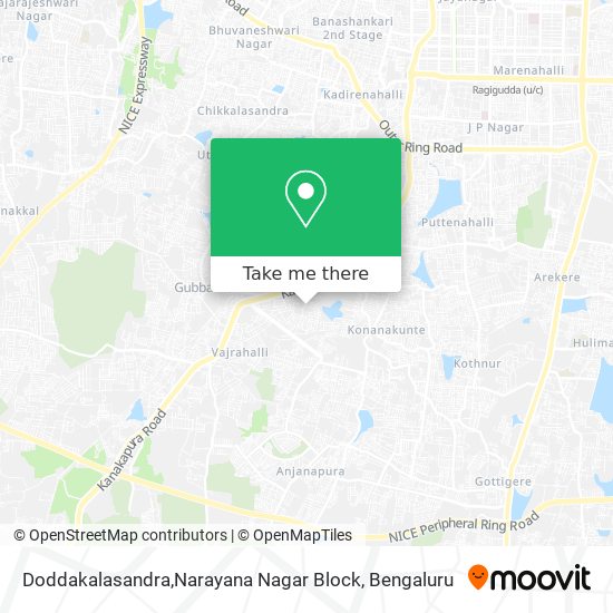 Doddakalasandra,Narayana Nagar Block map