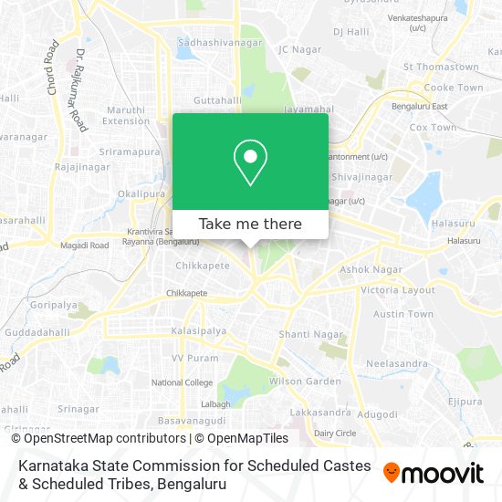 Karnataka State Commission for Scheduled Castes & Scheduled Tribes map