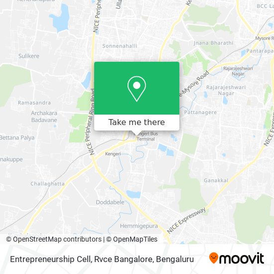 Entrepreneurship Cell, Rvce Bangalore map