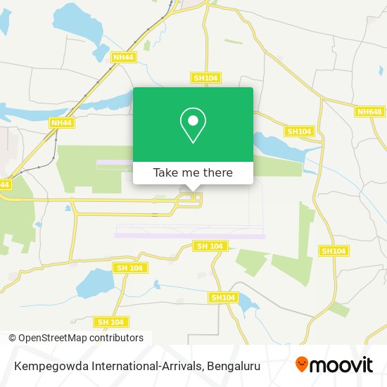 Kempegowda International-Arrivals map
