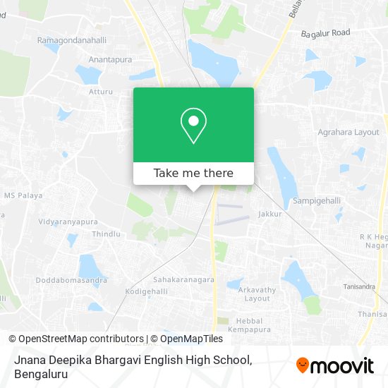 Jnana Deepika Bhargavi English High School map