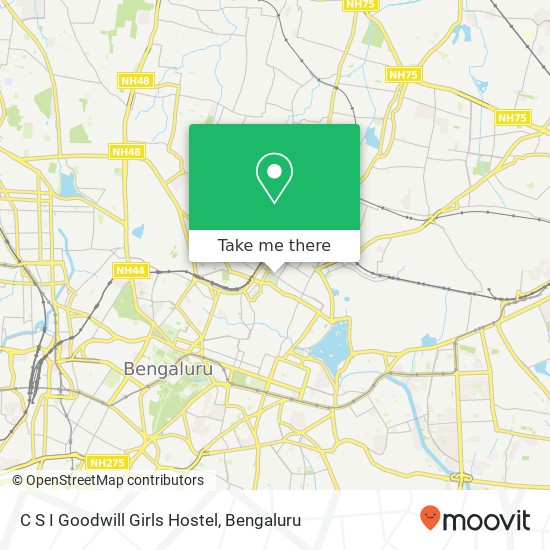 C S I Goodwill Girls Hostel map