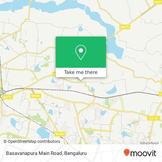 Basavanapura Main Road map