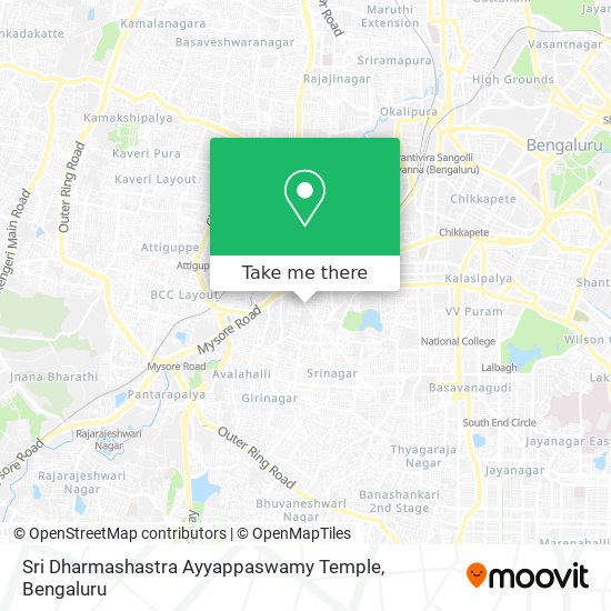 Sri Dharmashastra Ayyappaswamy Temple map