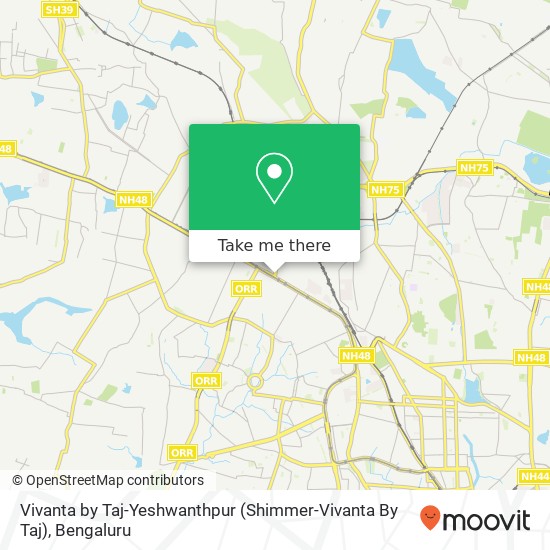 Vivanta by Taj-Yeshwanthpur (Shimmer-Vivanta By Taj) map