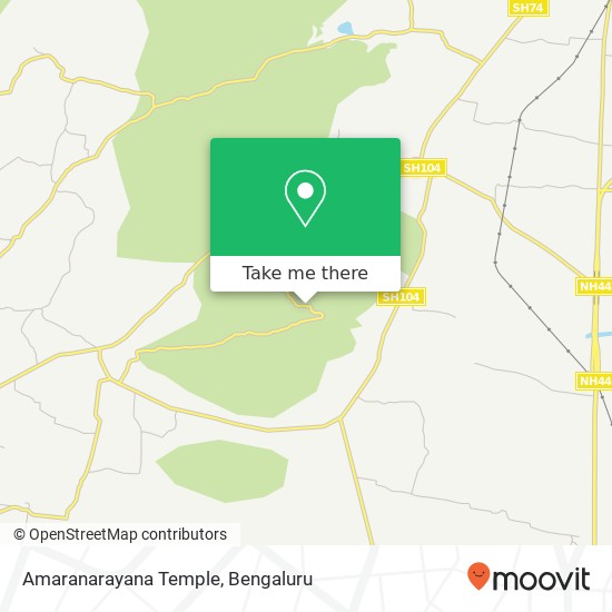 Amaranarayana Temple map