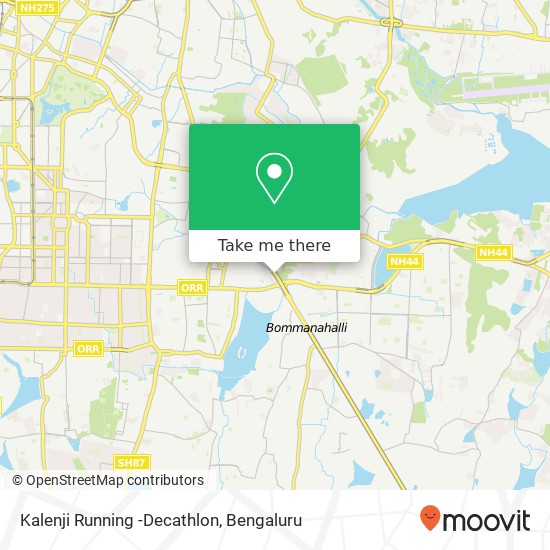 Kalenji Running -Decathlon map
