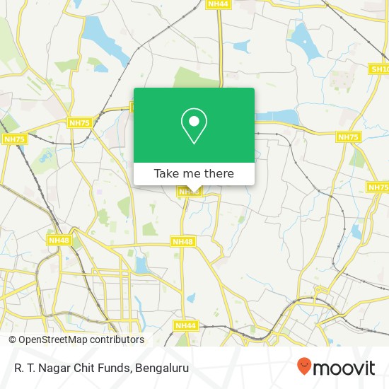 R. T. Nagar Chit Funds map