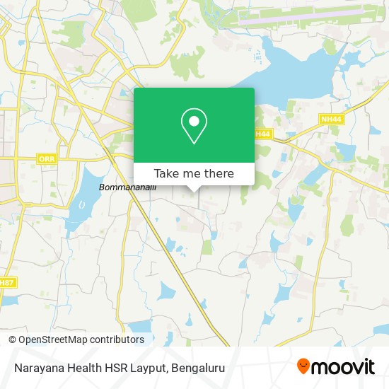 Narayana Health HSR Layput map