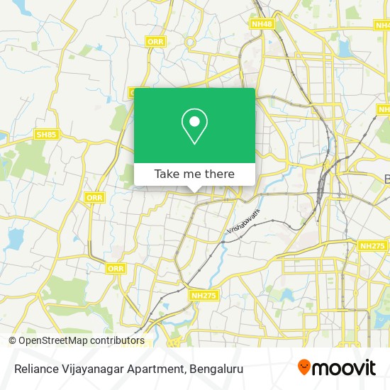 Reliance Vijayanagar Apartment map