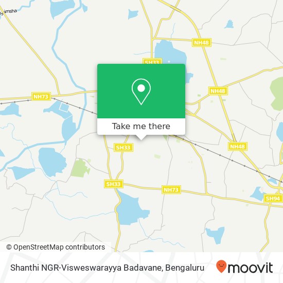 Shanthi NGR-Visweswarayya Badavane map