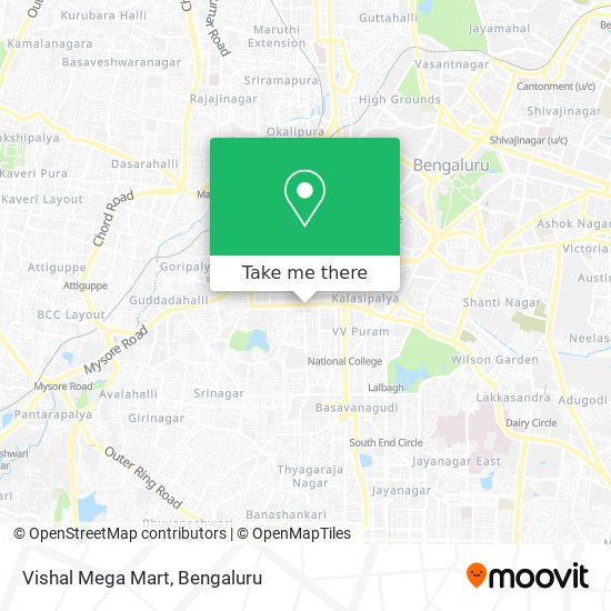 Vishal Mega Mart map