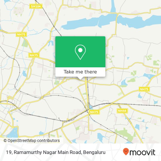 19, Ramamurthy Nagar Main Road map