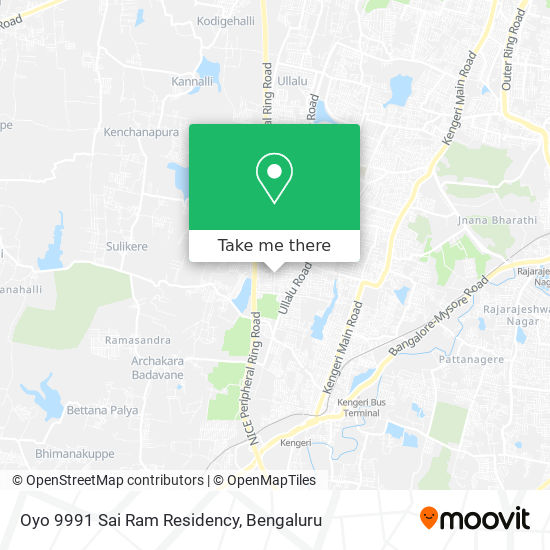 Oyo 9991 Sai Ram Residency map