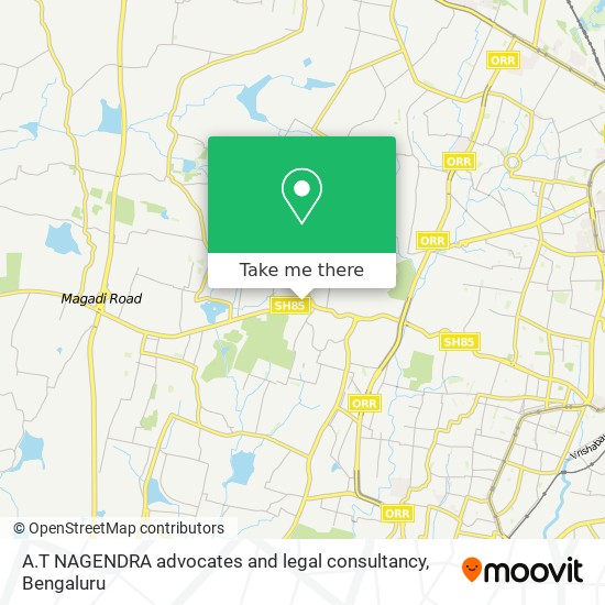 A.T NAGENDRA advocates and legal consultancy map