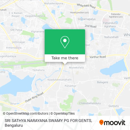 SRI SATHYA NARAYANA SWAMY PG FOR GENTS map