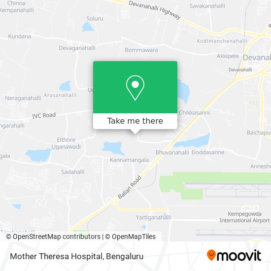 Mother Theresa Hospital map