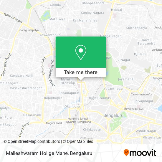 Malleshwaram Holige Mane map