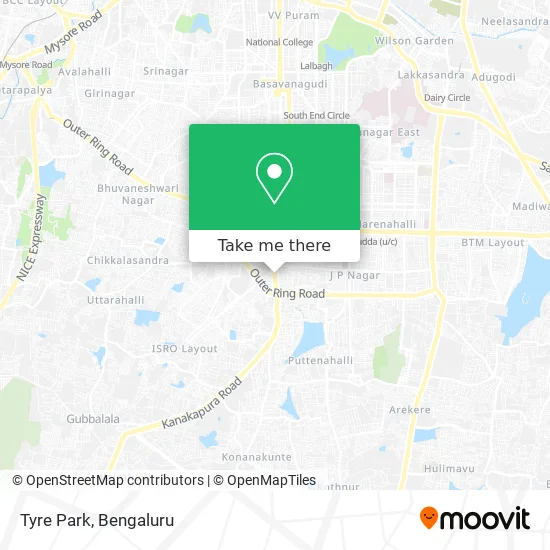 Tyre Park map
