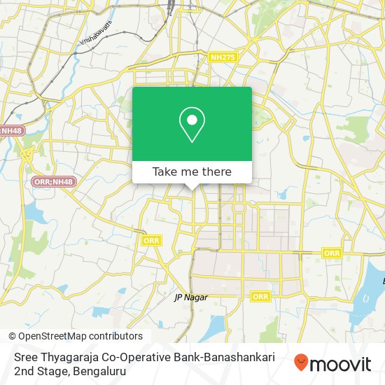 Sree Thyagaraja Co-Operative Bank-Banashankari 2nd Stage map