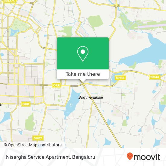 Nisargha Service Apartment map