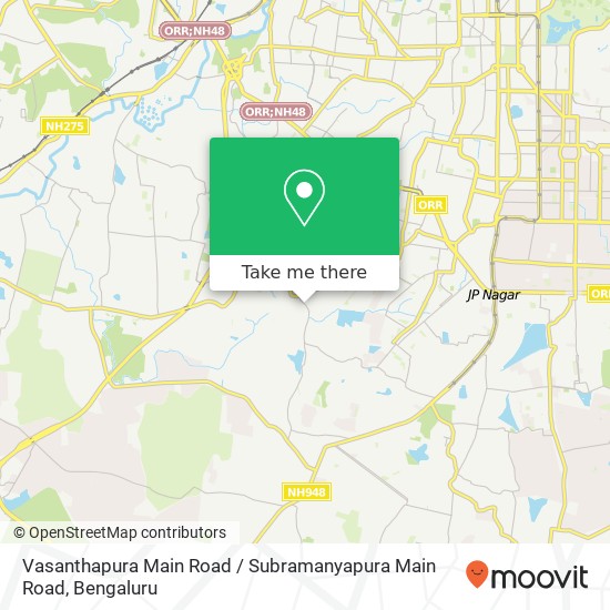 Vasanthapura Main Road / Subramanyapura Main Road map