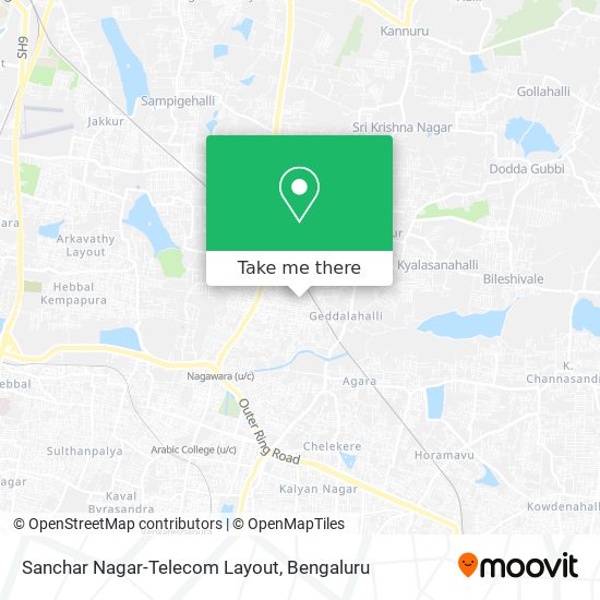 Sanchar Nagar-Telecom Layout map