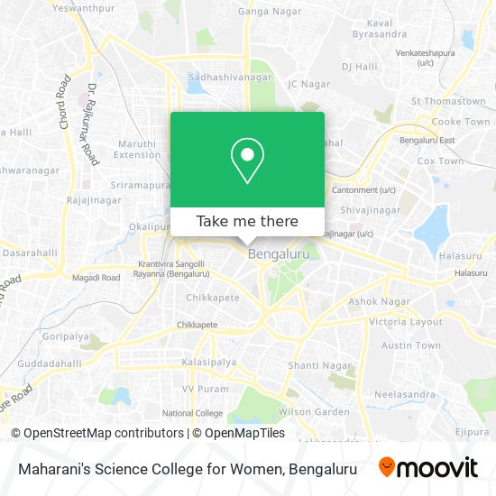 Maharani's Science College for Women map