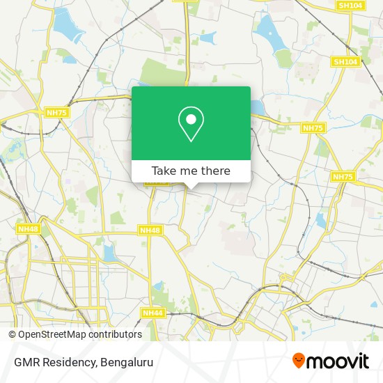 GMR Residency map