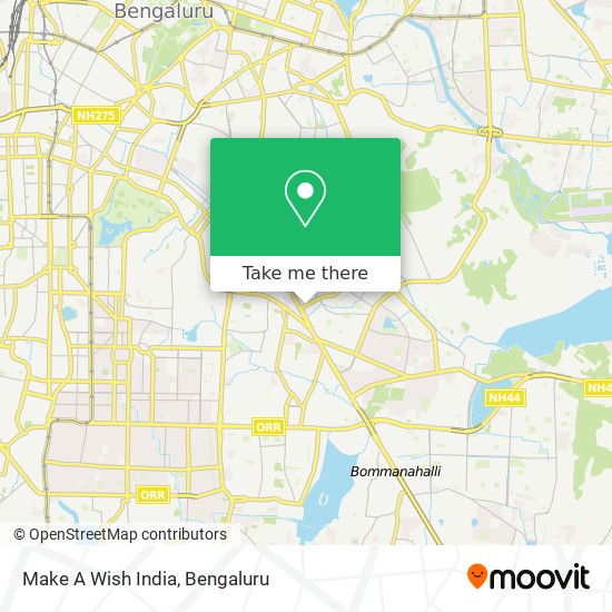 Make A Wish India map