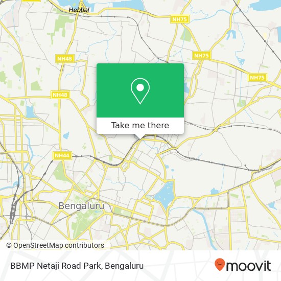 BBMP Netaji Road Park map