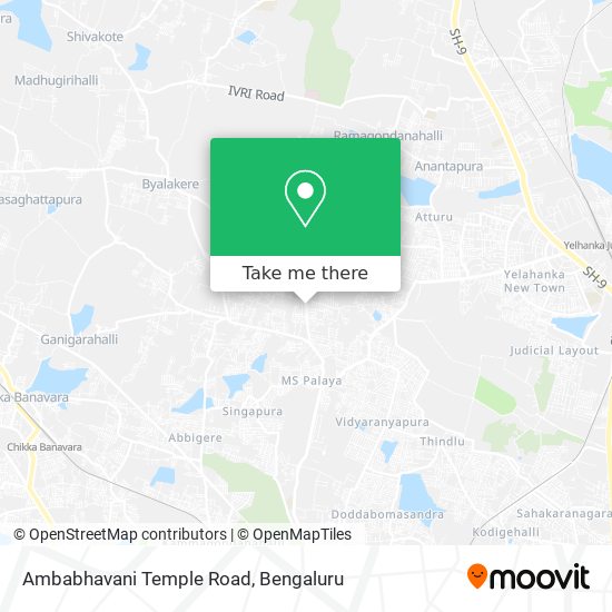 Ambabhavani Temple Road map