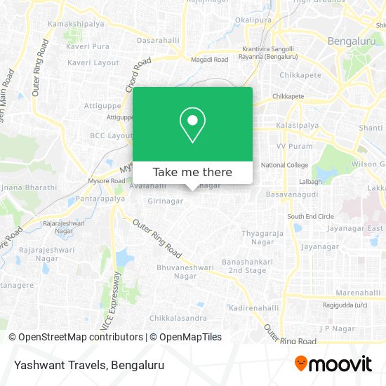 Yashwant Travels map