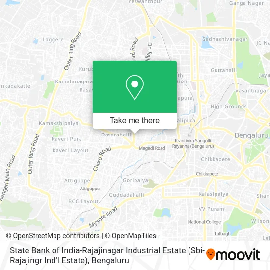 State Bank of India-Rajajinagar Industrial Estate (Sbi-Rajajingr Ind'l Estate) map