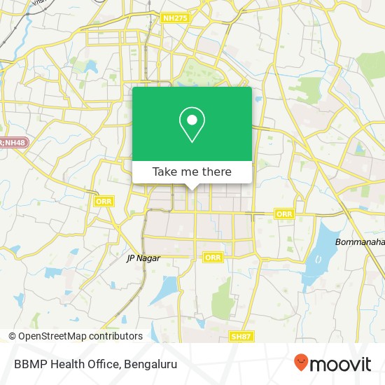 BBMP Health Office map