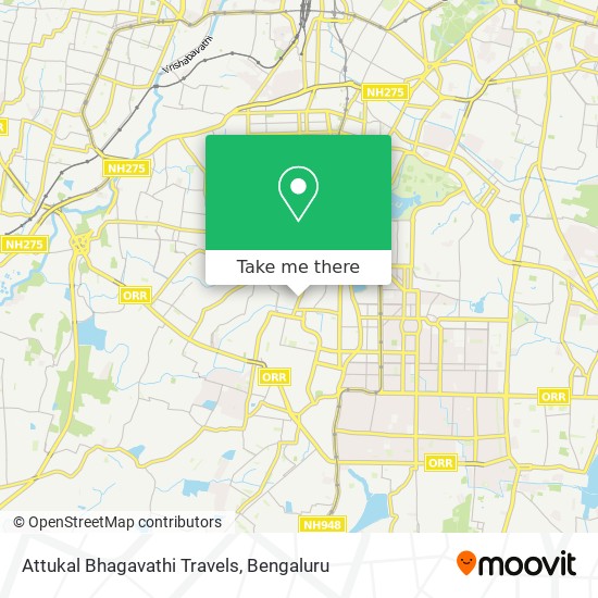Attukal Bhagavathi Travels map