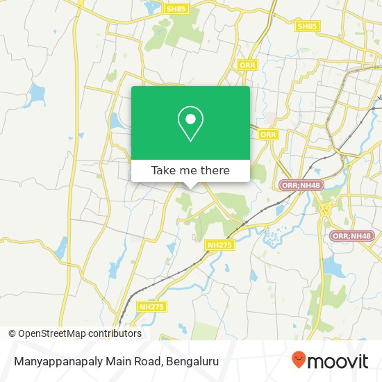 Manyappanapaly Main Road map