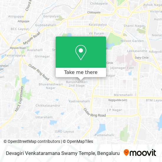 Devagiri Venkataramana Swamy Temple map