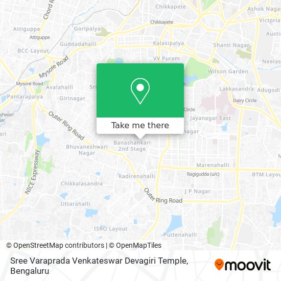 Sree Varaprada Venkateswar Devagiri Temple map