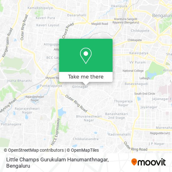 Little Champs Gurukulam Hanumanthnagar map