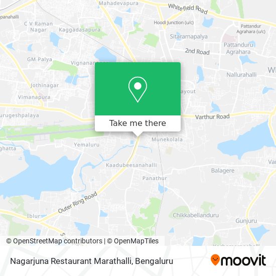 Nagarjuna Restaurant Marathalli map