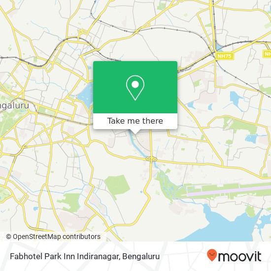 Fabhotel Park Inn Indiranagar map