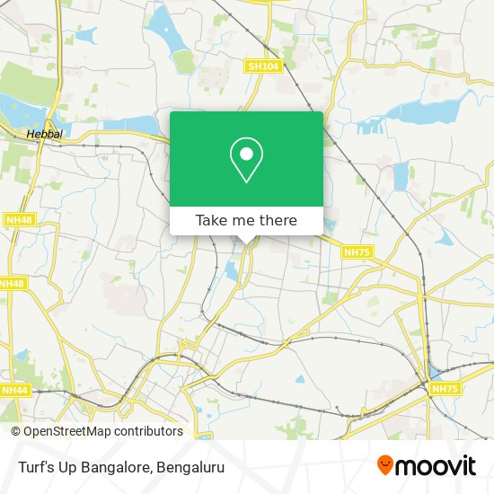 Turf's Up Bangalore map