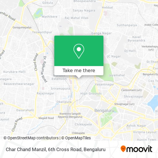 Char Chand Manzil, 6th Cross Road map