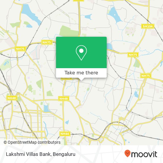 Lakshmi Villas Bank map
