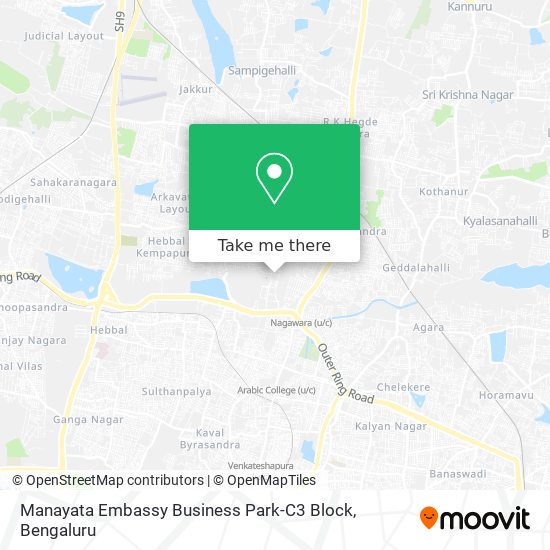 Manayata Embassy Business Park-C3 Block map