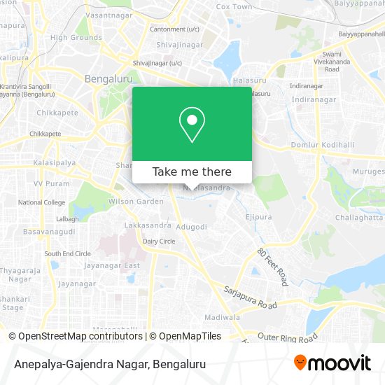 Anepalya-Gajendra Nagar map
